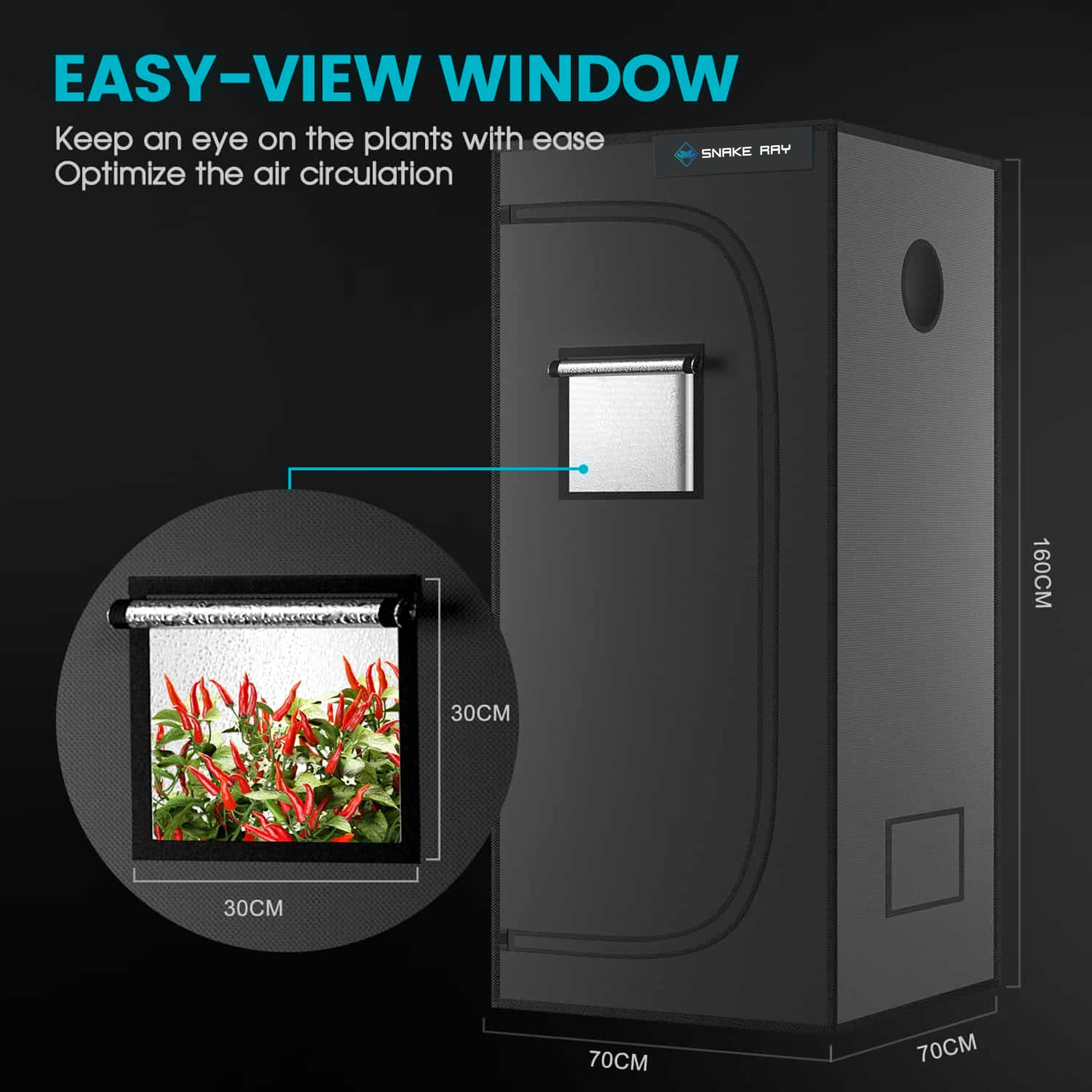 SNAKE RAY ტენტი - 70X70X160