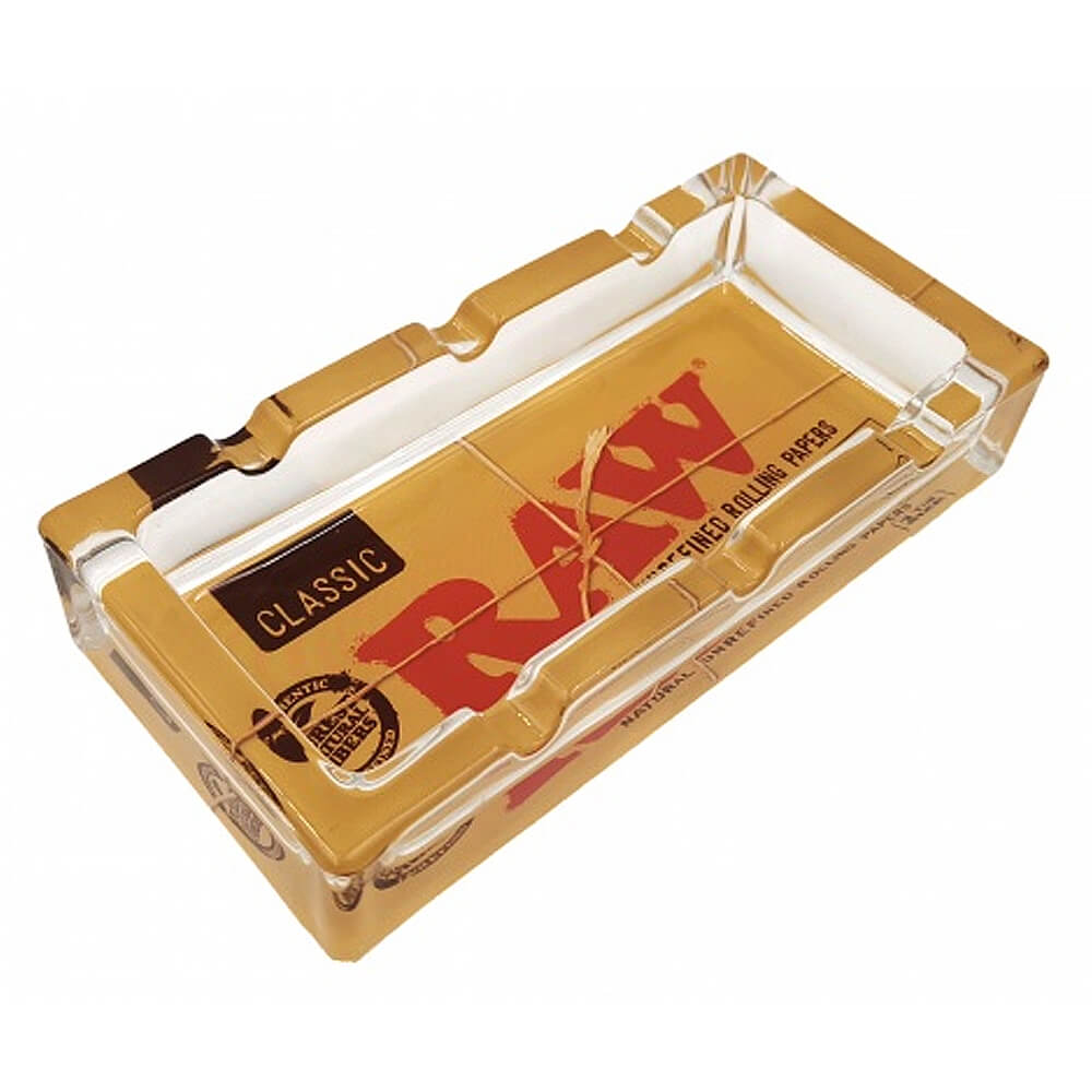 RAW Glass Rectangular Ashtray