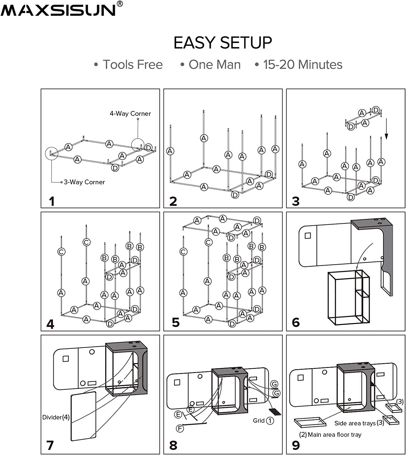 INDOOR GROW TENT 600D