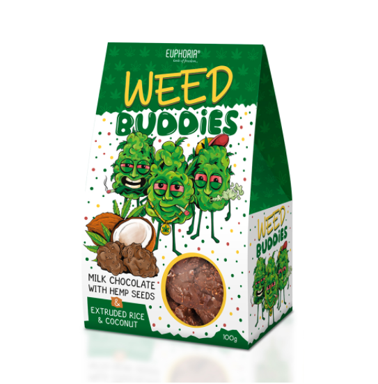 რძიანი შოკოლადის ორცხობილები - WEED BUDDIES MILK