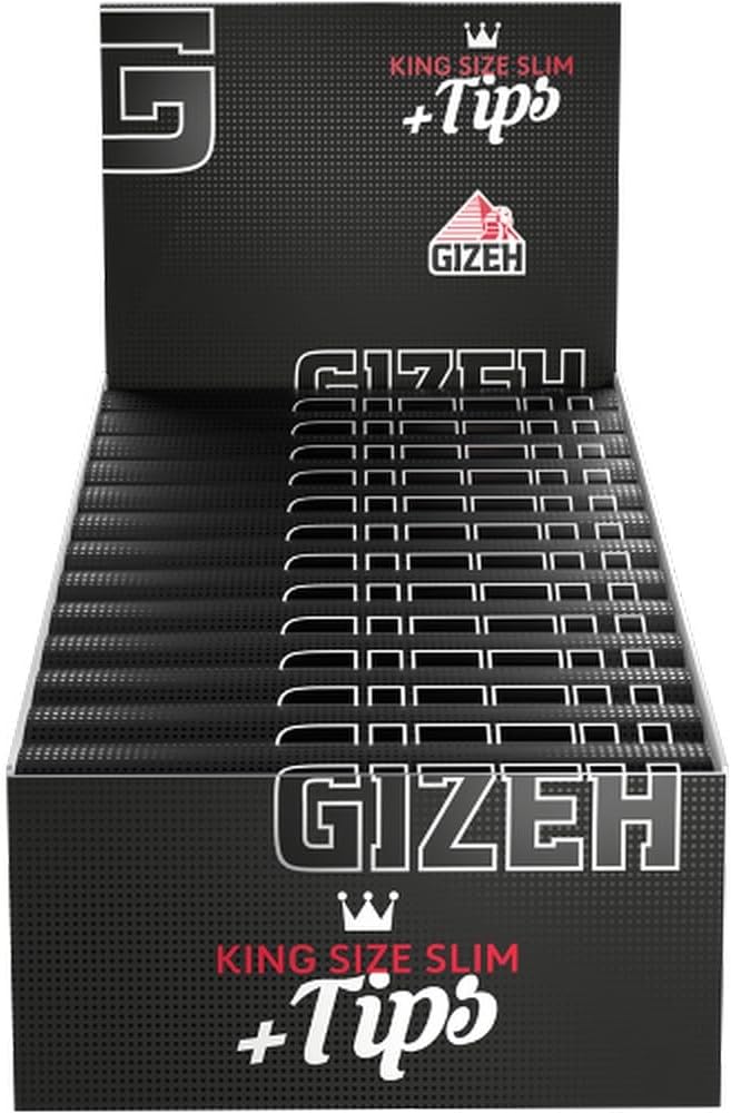 GIZEH BLACK KING SIZE SLIM EXTRA FINE