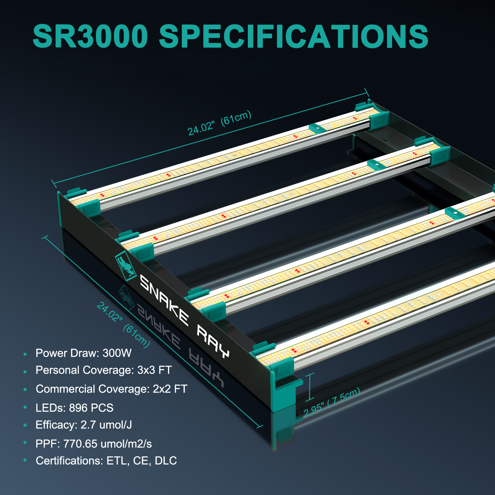 SR 3000 Led Light - SNAKE RAY