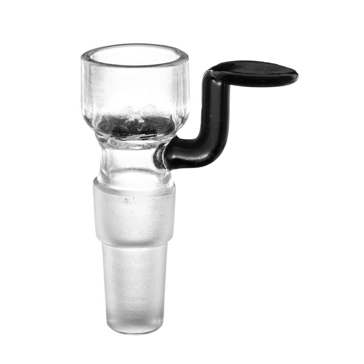 Black Bong Glass Bowl Holder with Screen Dual Size