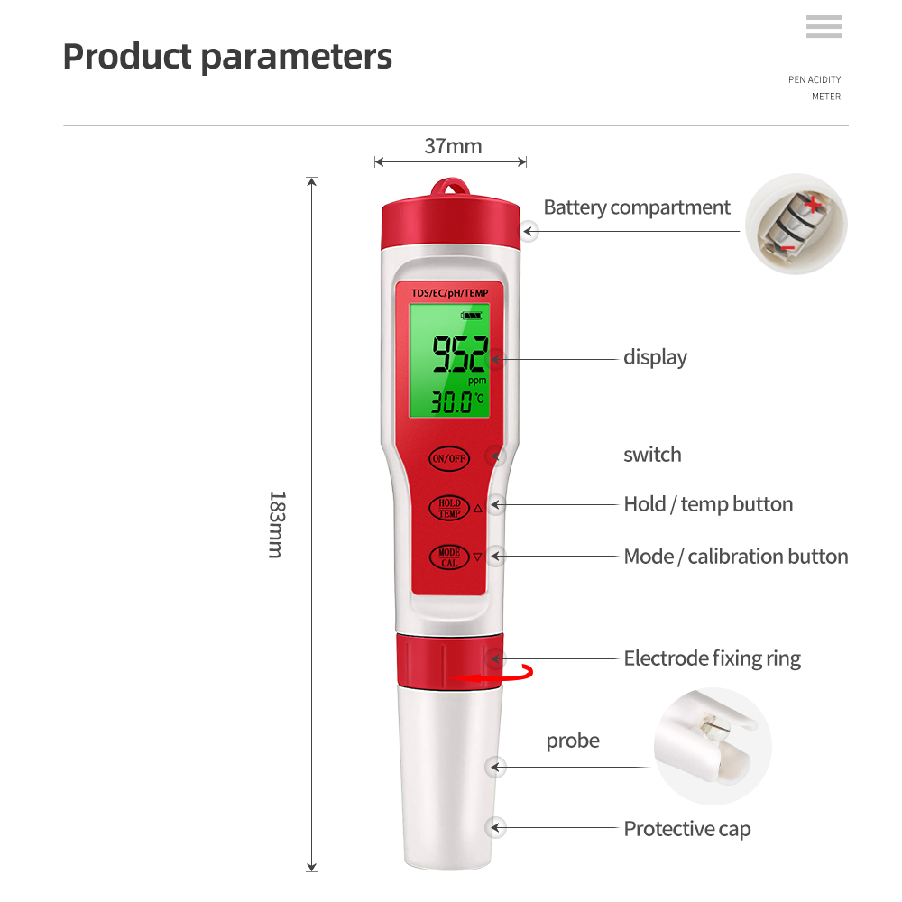 TDS/PH Digital Meter