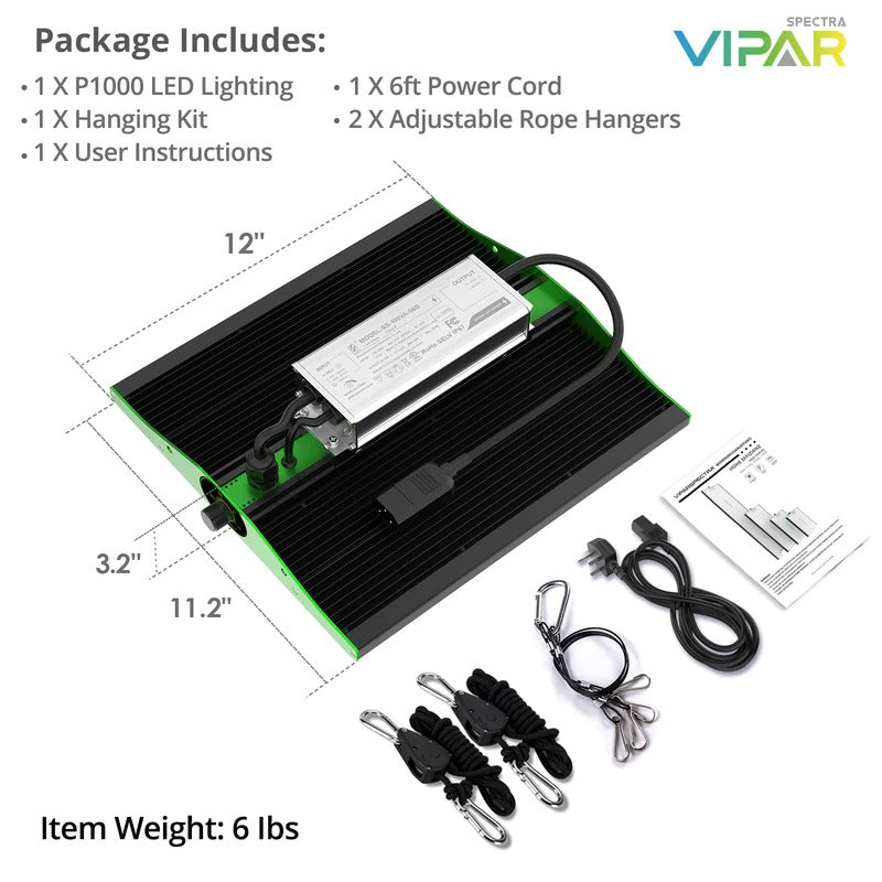 ViparSpectra® P1000 სრული სპექტრის ინფრაწითელი ლედ განათება