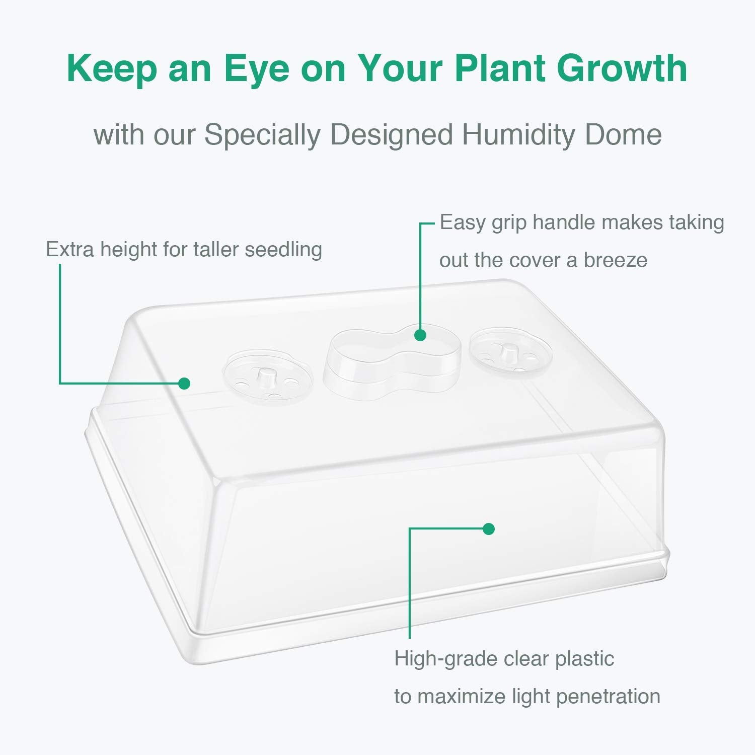 Plant Growing Trays with Humidity Domes